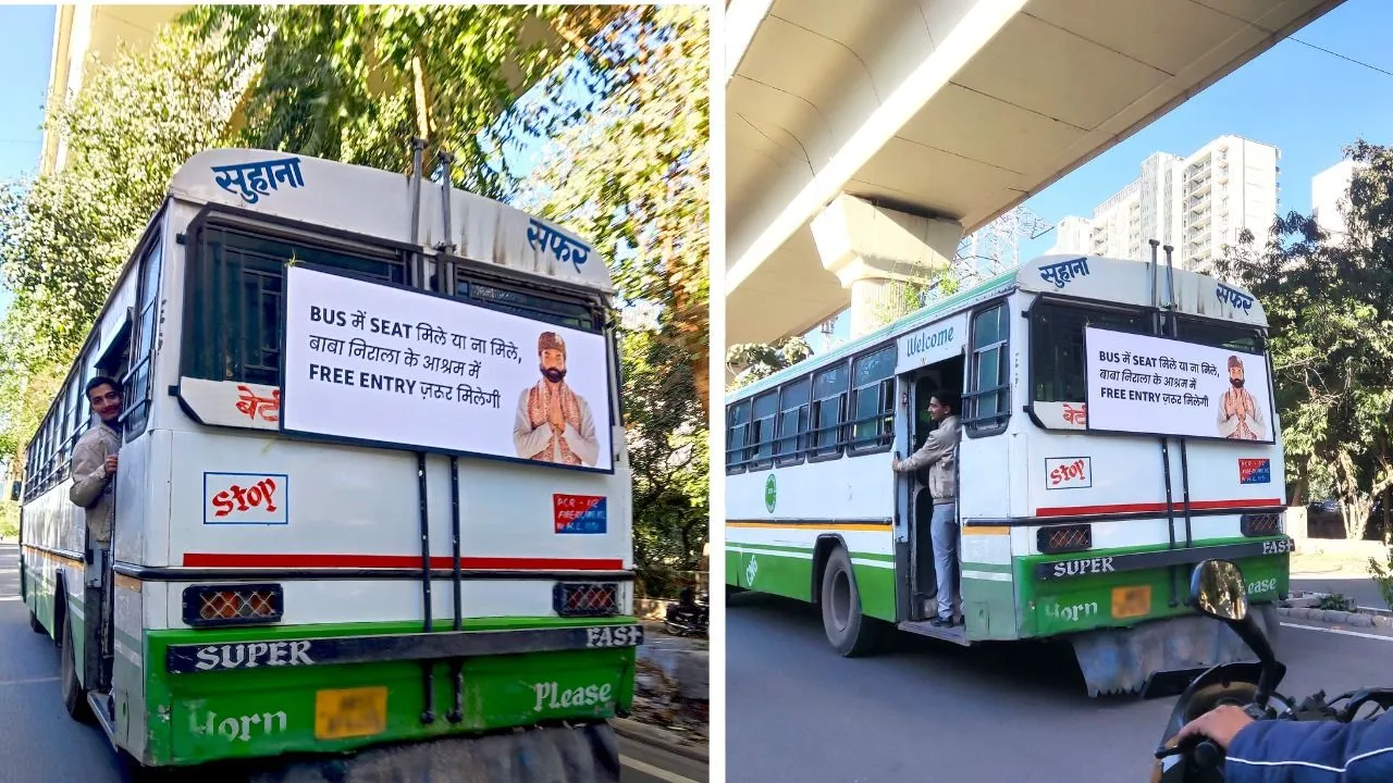Aashram Hits the Streets with a Bus Ad That Demands Attention